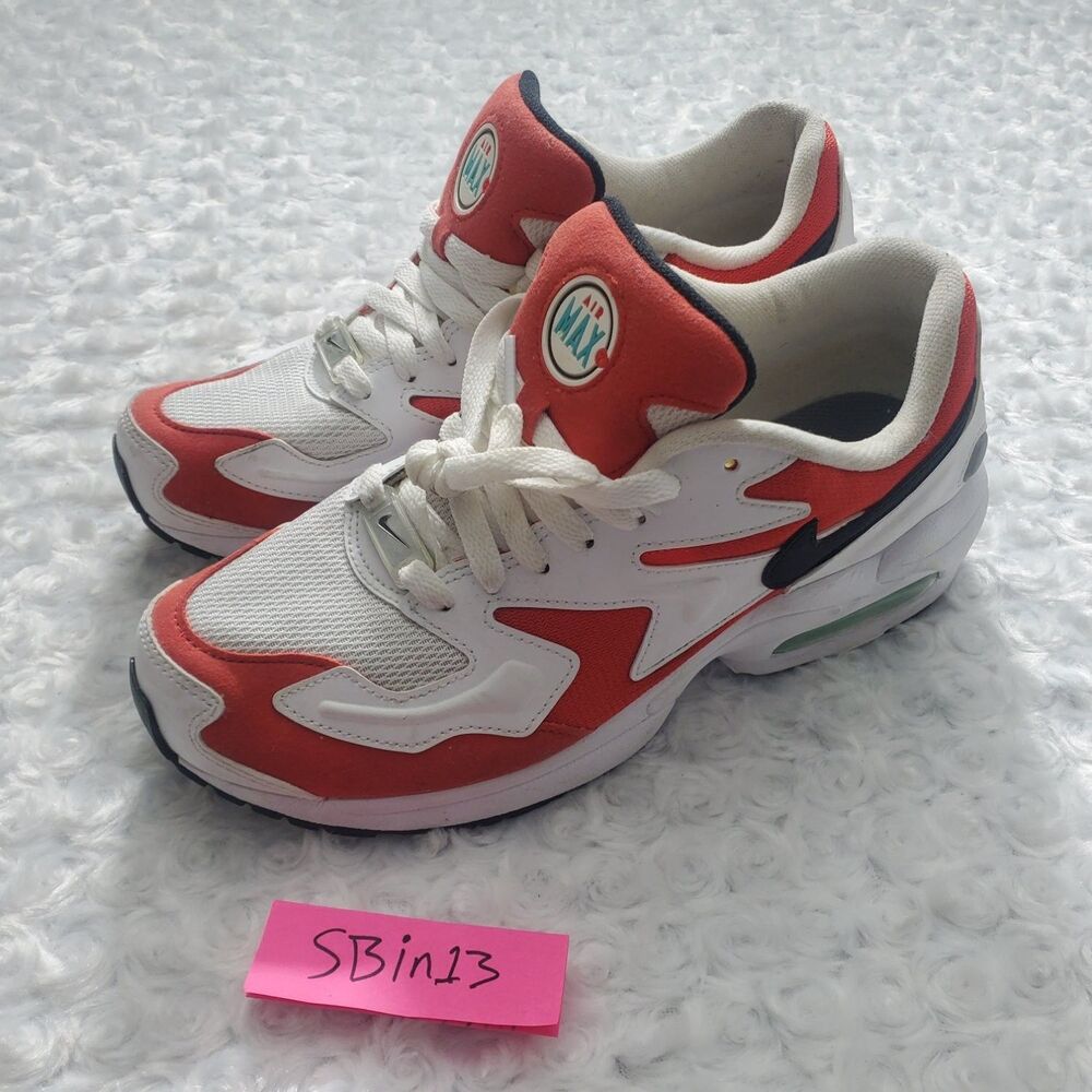 Nike Air Max2 Light Mens Size 6.5 White Running & Jogging Shoes Athletic